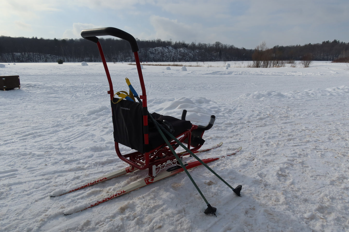 Cross-country ski sleds