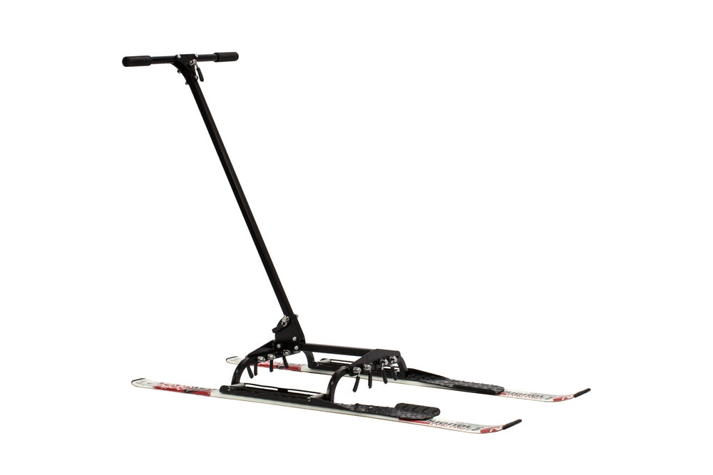 Cross-country ski platform for manual wheelchair